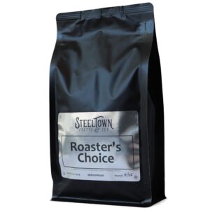 A bag of Roasters Choice coffee.
