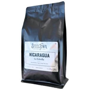 A bag of Nicaragua La Estrella Coffee